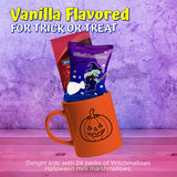 4E's Novelty 24 Pack Halloween Mini Marshmallows Indvidually Wrapped Vanilla Flavor - Halloweens Candy for Kids in Bulk, Snacks for Trick or Treat, 17