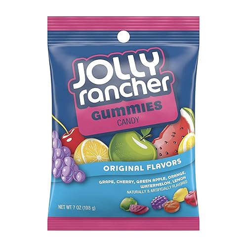 JOLLY RANCHER Gummies Candy, Original, 7 Ounce (Pack of 12)