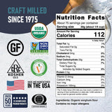 Great River Milling Organic Sorghum Flour | Gluten Free Whole Grain Flour | USDA Organic, Non-GMO, Kosher, Vegan Certified | Mild, Versatile Baking
