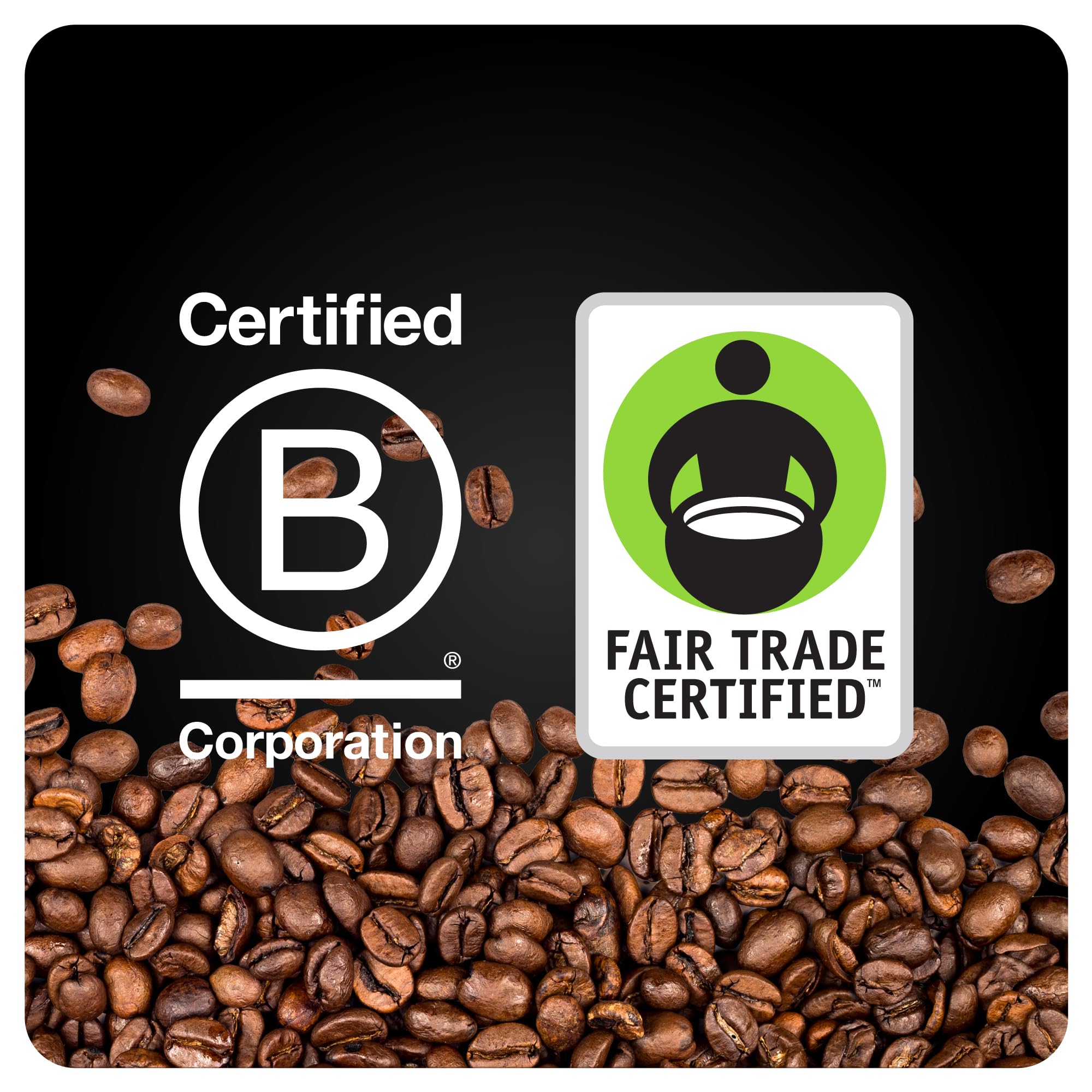 BLK & Bold Whole Bean Coffee, Rise & GRND Medium Roast, Coffee Beans, Toffee Lemon Nutty Notes, Fresh Roasted Coffee for Drip, French Press, Cold Brew