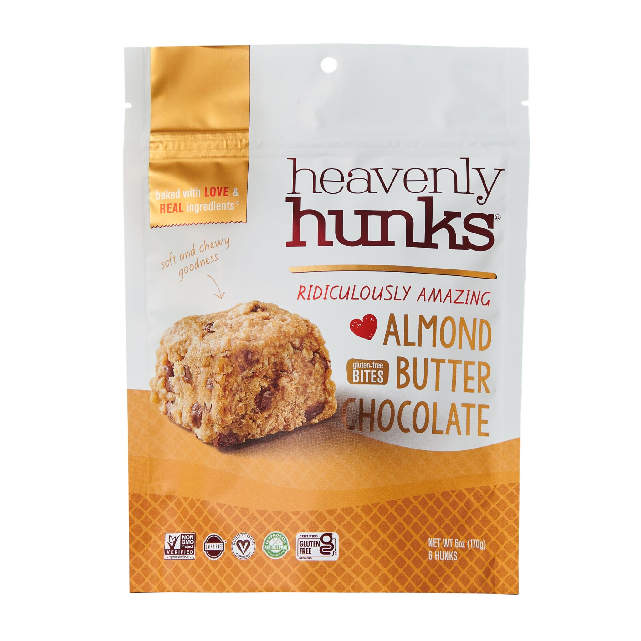 Heavenly Hunks Almond Butter Chocolate Chip - 6oz Bag