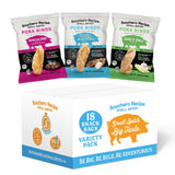 Pork Rinds Variety Pack | Salt & Pepper, Korean BBQ, & Spicy Dill | Southern Recipe Small Batch Chicharrones | Keto Friendly & Low Carb | Snack Bag