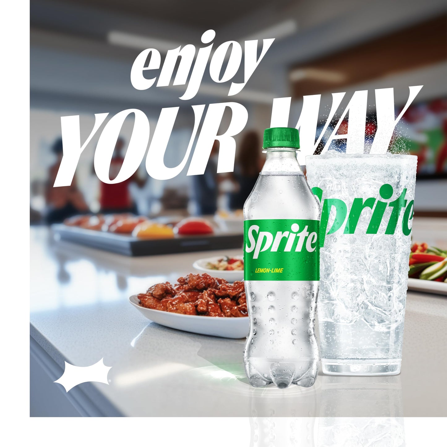 Sprite Lemon-Lime Caffeine Free Soda Soft Drink Bottles, 16.9 fl oz, 6 Pack