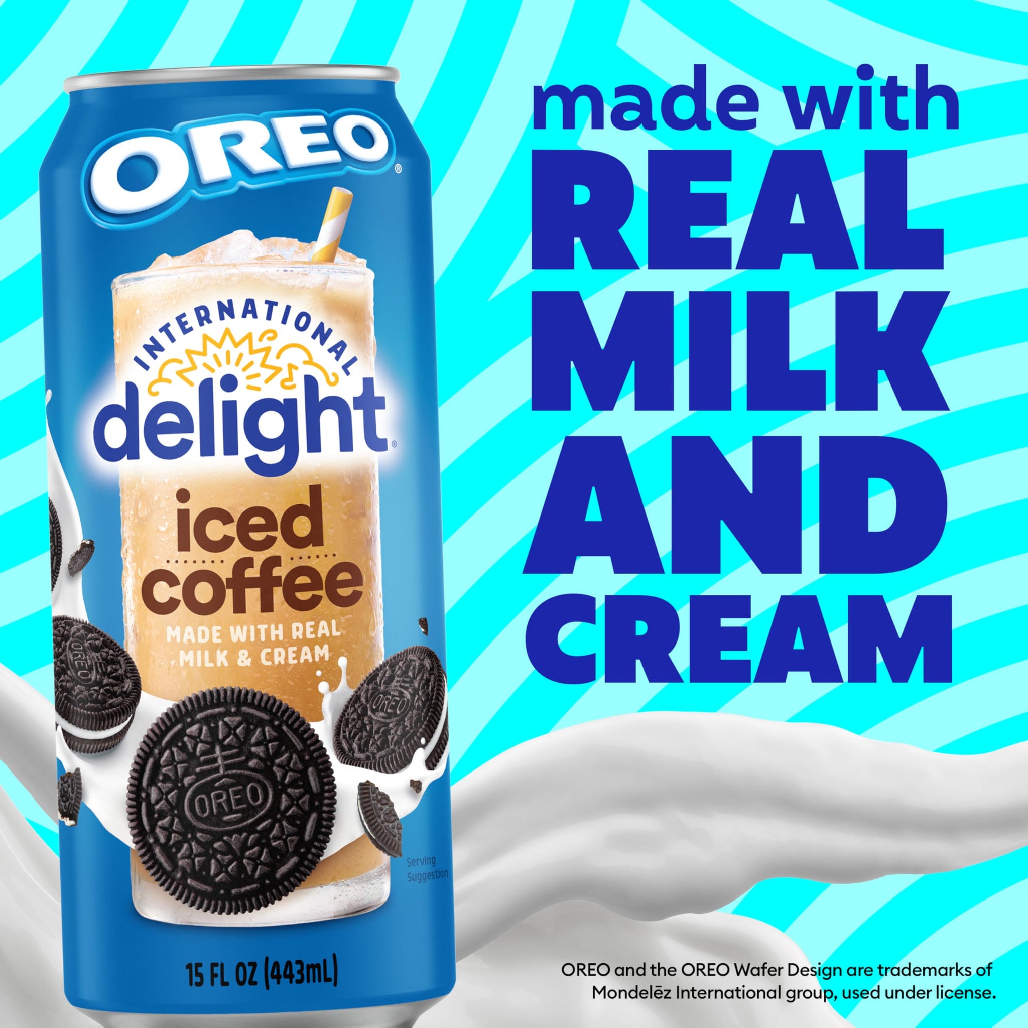International Delight Iced Coffee, Oreo Cookie, 15 Fl Oz, Pack of 12