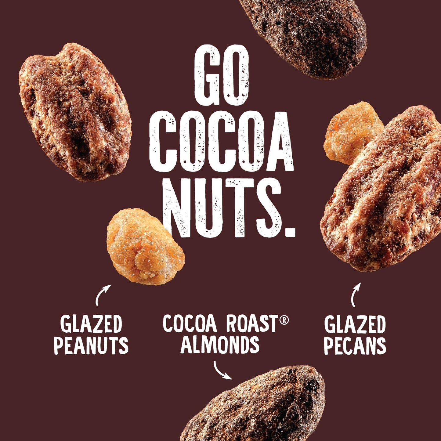 Emerald Nuts Chocolate Peanut Crunch Mixed Nuts (1-Pack) | Features Cocoa Roasted Almonds, Kettle Glazed Pecans, Kettle Glazed Peanuts | 5.5 Oz