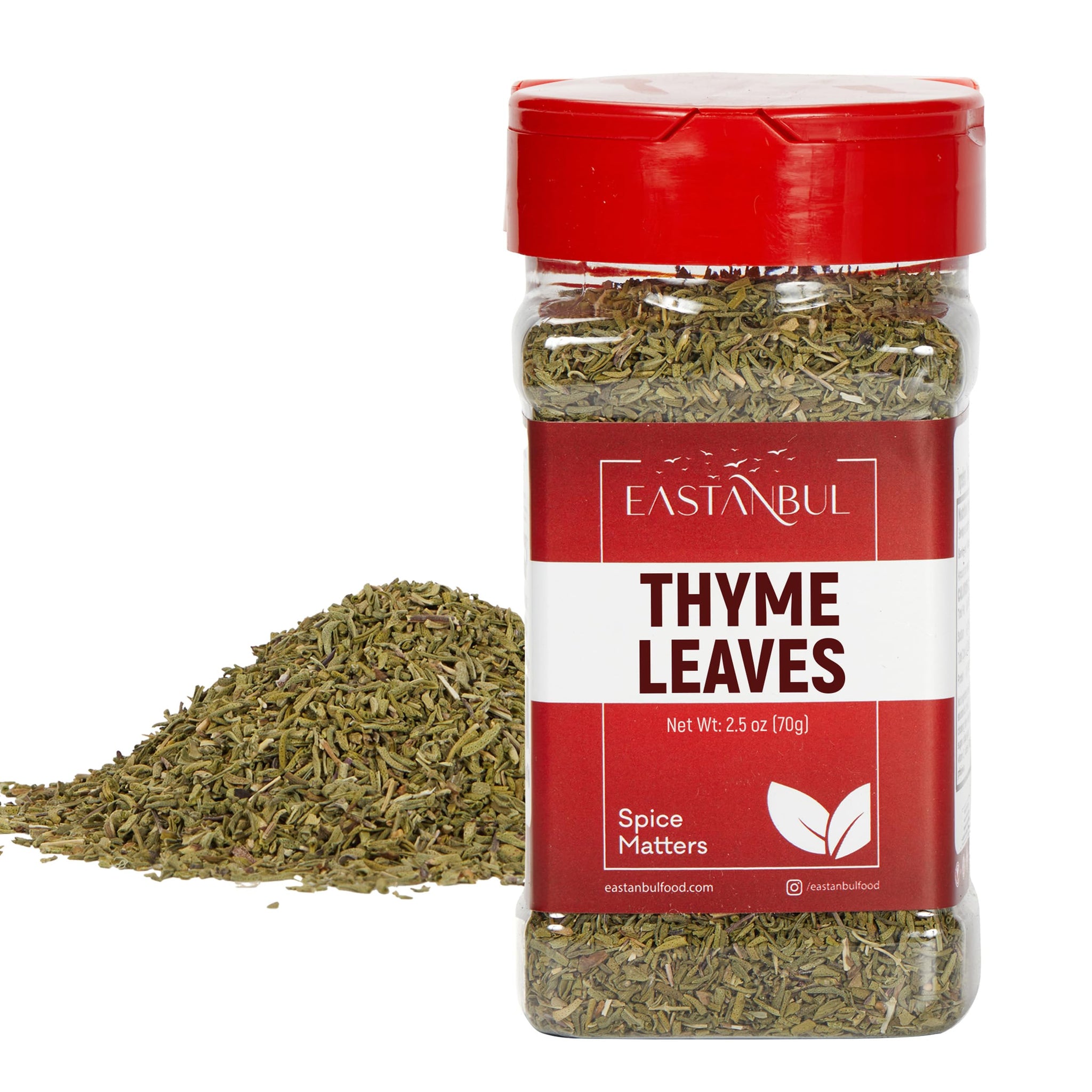 Eastanbul Thyme Leaves, 2.5oz, Dried Thyme Herb, Dried Mediterranean Herb, Full-Flavor Dry and Exquisitely Fragnant Tyme Seasoning, Perfect for Soups