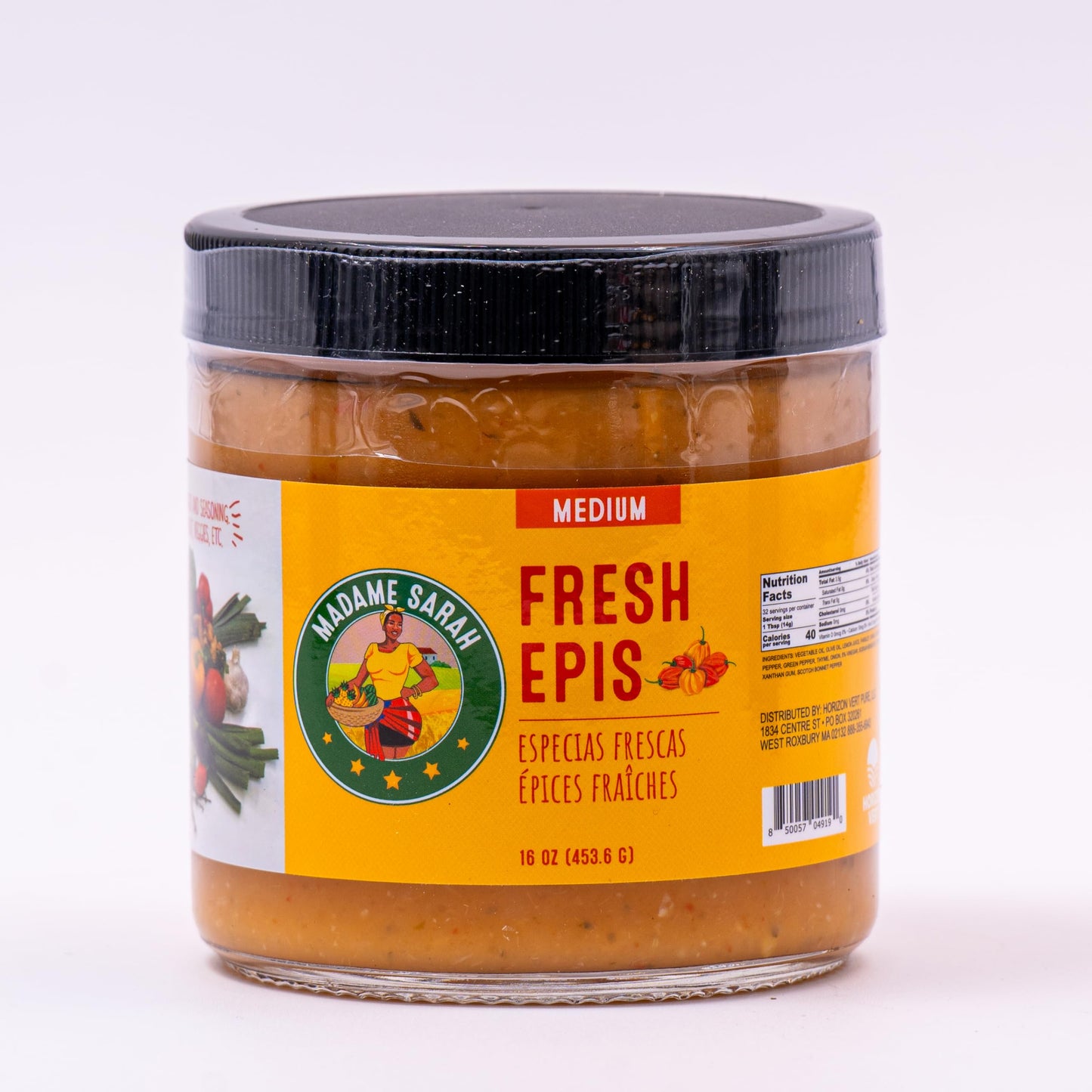 Madame Sarah Fresh Epis Variety Pack (mild, medium and spicy), 5.33 Ounce (Pack of 3)