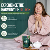 Sip Lab GLTea-1 Yerba Mate Tea Bags | 8 Botanical Blend with Gymnema, Ginger, Cinnamon, Hibiscus | Natural Energy, No Coffee Crash | Premium Pyramid
