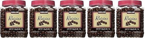 Kirkland Signature hxZBCD Milk Chocolate, Raisins, 54 Ounce (5 Pack)