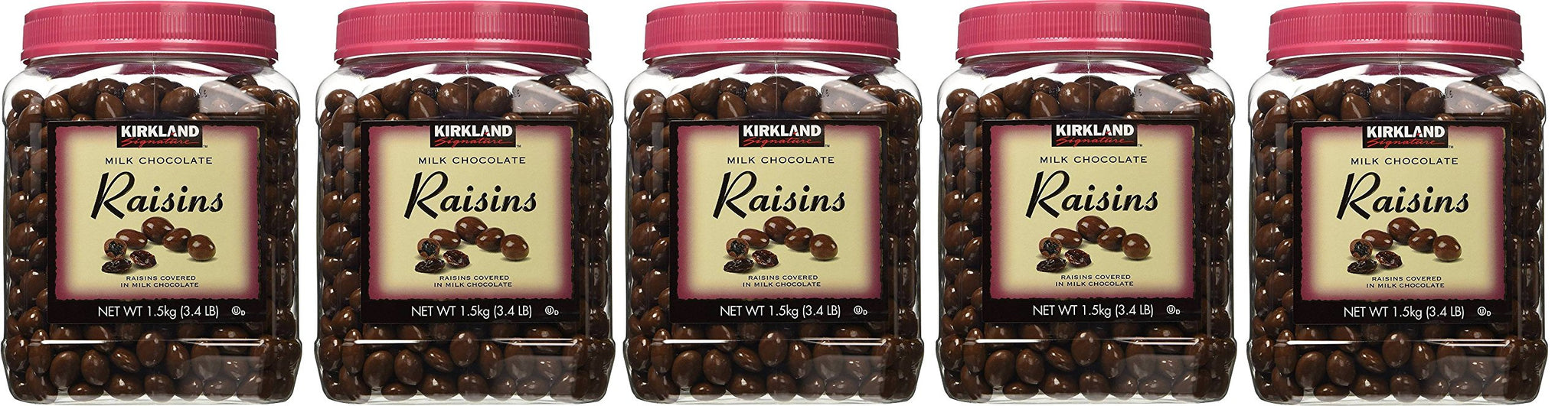 Kirkland Signature hxZBCD Milk Chocolate, Raisins, 54 Ounce (5 Pack)