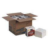 Georgia-Pacific Professional 25024 Brawny Industrial Heavy Duty Qrtrfld Shop Towels, 13x13, White, 70 Per Pack (Case of 12 Packs)