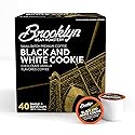 Brooklyn Beans Black and White Cookie Coffee Pods - Compatible with Keurig K Cup Brewers Including 2.0 Machines, 40 Count, Dessert-Inspired