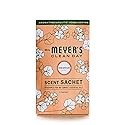 MRS. MEYER'S Clean Day Air Freshener Sachets, Fragrance for Your Locker, Car, Closet, and Gym Bag, Geranium, Pack of 3