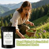Jamaican Healing Garden Blood Detox Tea, Wildcrafted Herbs with Guaco, Burdock Root, Oregano, Cinnamon, Moringa, Hand Picked and Sun-Dried in the Blue