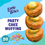 (Value Pack) Little Bites Party Cake Muffins, 20 individual packs, (1.5 oz each), Cake and Sprinkles Mini Muffins, 30 oz Multipack