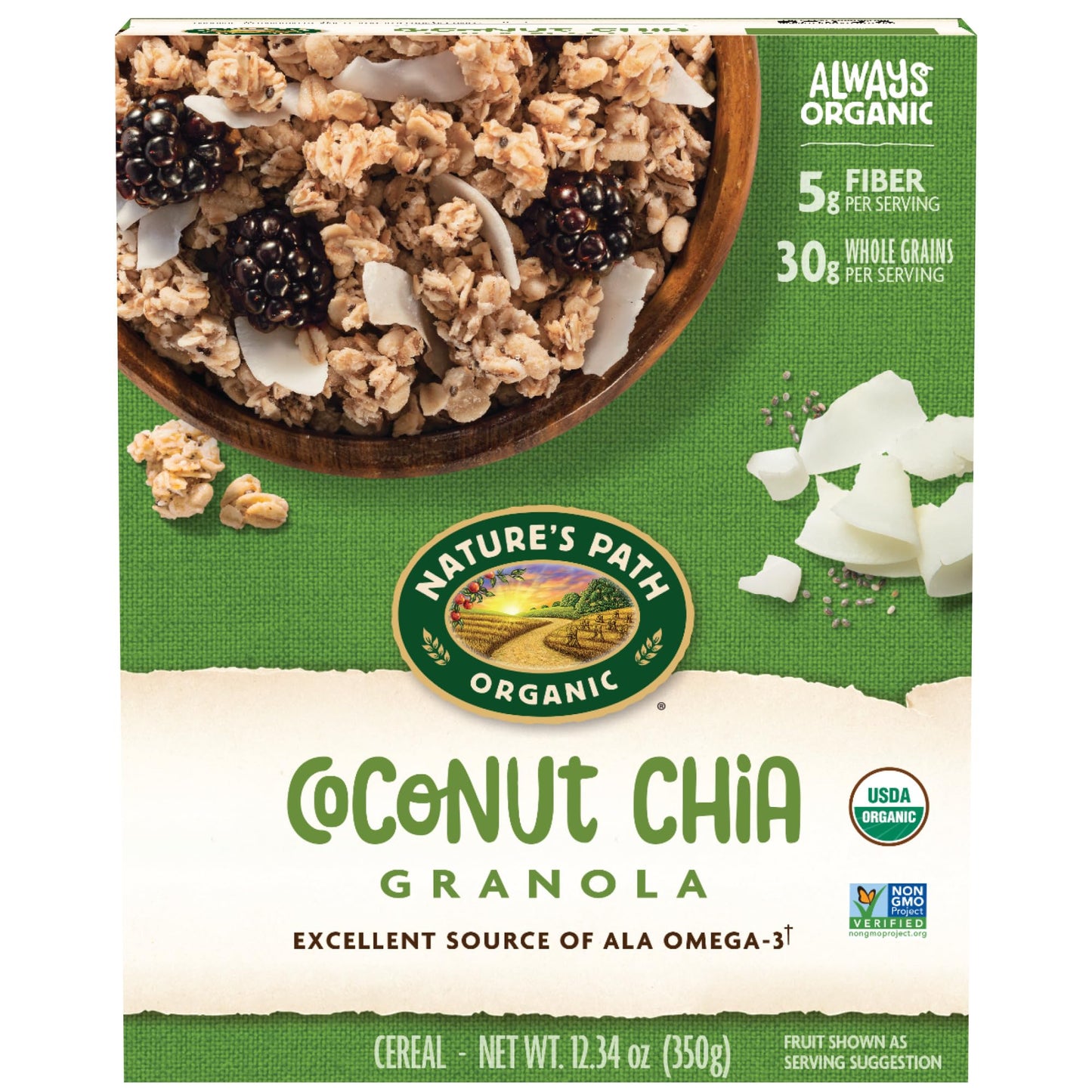Natures Path, Granola Coconut Chia Organic, 12.34 Ounce