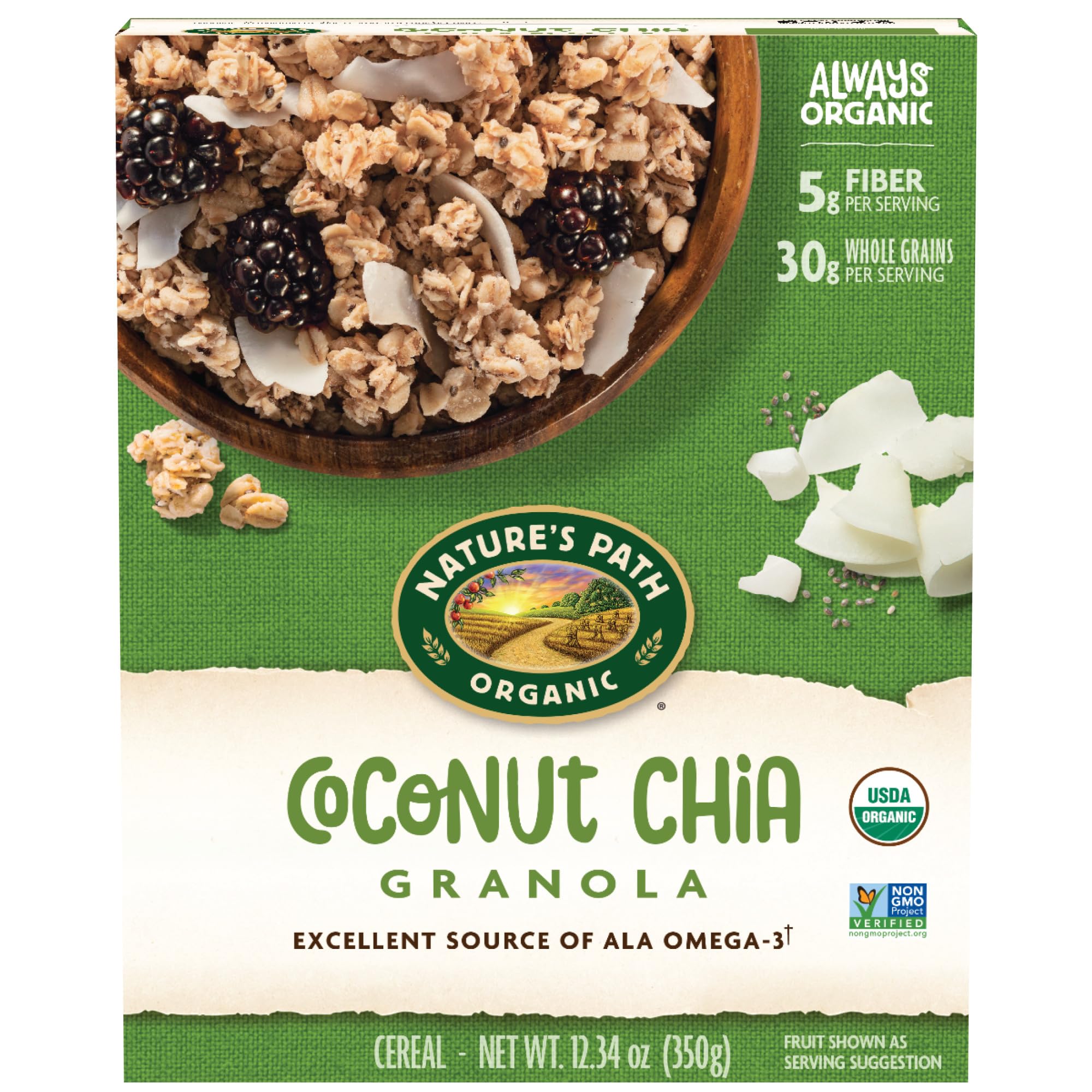 Natures Path, Granola Coconut Chia Organic, 12.34 Ounce