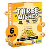 Three Wishes Grain-Free Protein Breakfast Cereal - 8g Protein and 3g Fiber - Healthy, Low-Sugar Breakfast Cereal, Gluten Free, Vegan-Friendly
