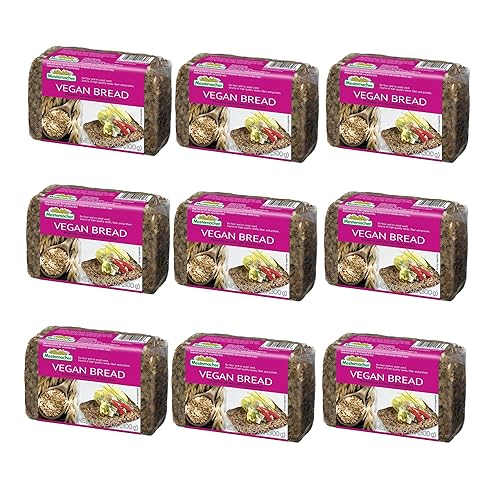 Mestemacher Vegan Bread, 10.5 Oz - Authentic German Whole Grain Bread | Plant Based, High Fiber, Dense European Bread, Non-GMO, Ready to Eat, Long