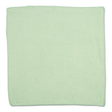 Rubbermaid Commercial Products HYGEN r-40 Recycled Microfiber Cloths, 16"" X 16"" Green, 24-Pack, Durable, Lint-Free, Wet-Dry Cleaning for Home