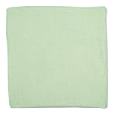 Rubbermaid Commercial Products HYGEN r-40 Recycled Microfiber Cloths, 16"" X 16"" Green, 24-Pack, Durable, Lint-Free, Wet-Dry Cleaning for Home