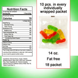 Gummy Worms - Gummy Candy Party Favors - 18 Individually Wrapped Fun Packs Spring Wriggly Worms - Gummi Easter Worms Gummies Kids Treats - Easter