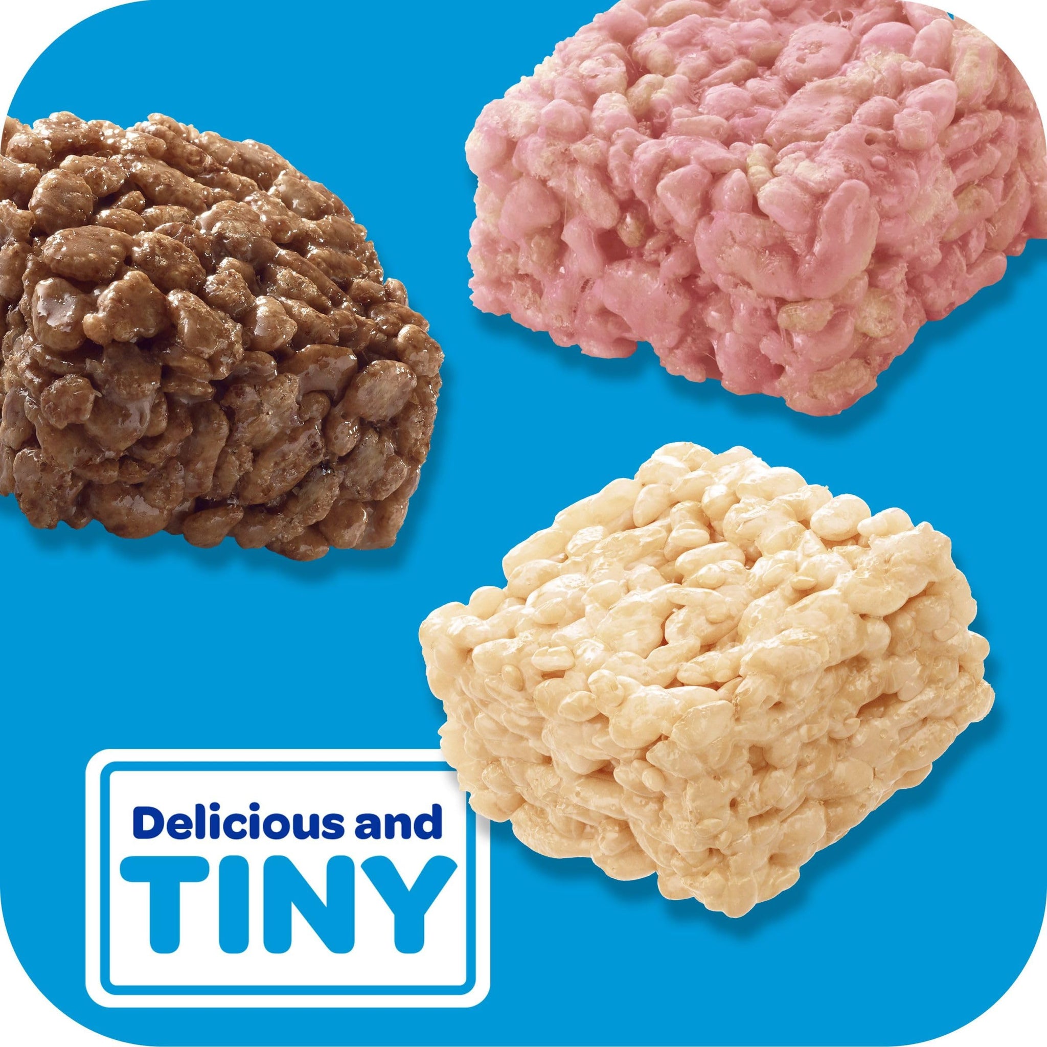 Rice Krispies Treats Mini Marshmallow Snack Bars, Kids Snacks, Variety Pack, 24.8oz Box (64 Bars)