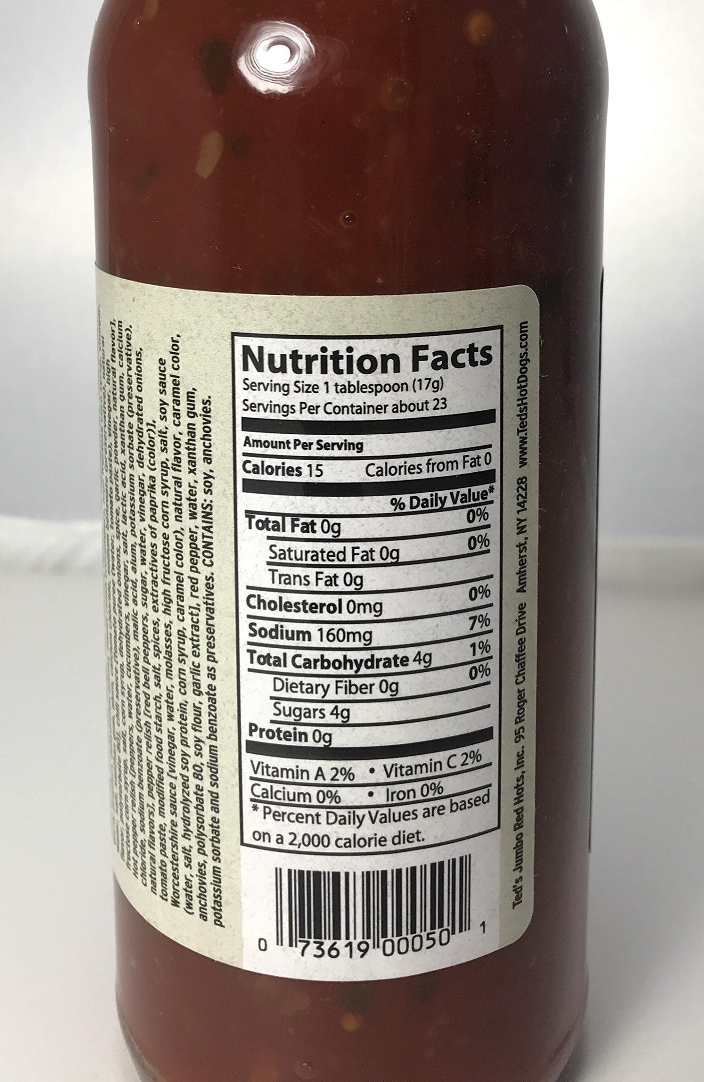 Ted's Hot Dogs Hot Sauce 2 pack, 12 oz each