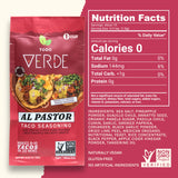 Al Pastor Healthy Taco Seasoning Packets - Todo Verde Mexican Seasoning Mix | Chef Curated Taco Blends with Sweet Pineapple & Black Garlic | Vegan