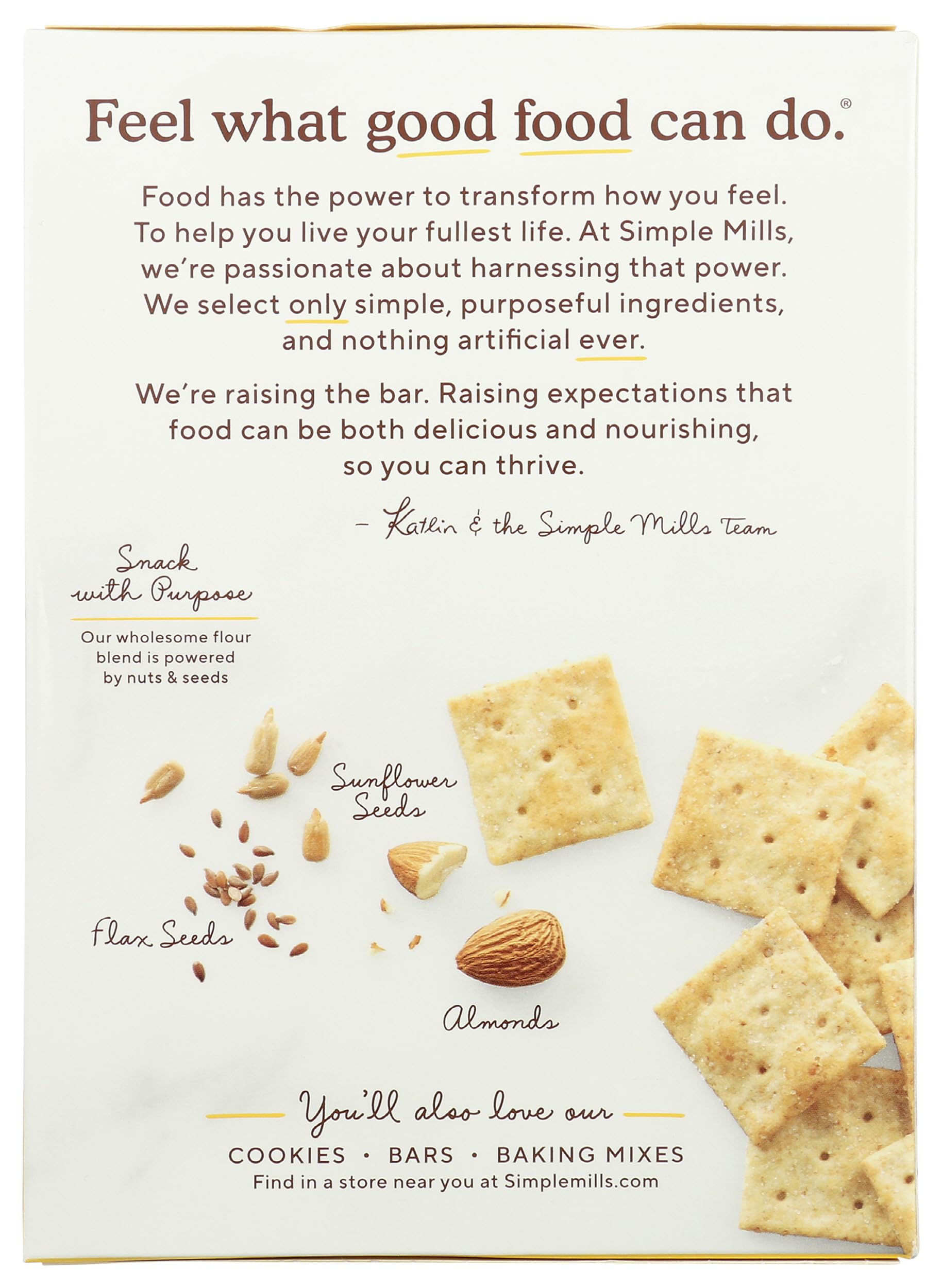 Simple Mills Almond Flour Crackers, Fine Ground Sea Salt - Gluten Free, Vegan, Healthy Snacks, 4.25 Ounce (Pack of 1)