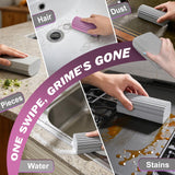 Magic Cleaning Sponges, Advanced Moisture Dusting Sponges for Trim, Air Vents, Overhead Fans & Spider Webs, Dust-Lock Multi-Purpose Cleaner for Glass