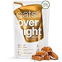 Oats Overnight - Caramel Cold Brew - Vegan, 20g Protein, High Fiber Breakfast Shake 65mg Caffeine - Gluten Free, Non GMO Oatmeal (2.6 oz per meal) (8