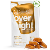 Oats Overnight - Caramel Cold Brew - Vegan, 20g Protein, High Fiber Breakfast Shake 65mg Caffeine - Gluten Free, Non GMO Oatmeal (2.6 oz per meal) (8