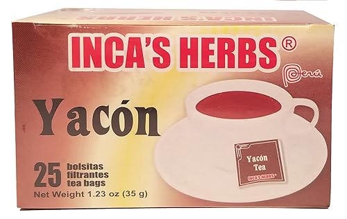 Inca's Herb Yacon Tea in Bags - 1.23 Oz - 35 g