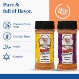 Chef Paul Magic Seasonings Blends French Fry (5 oz), and Burger (6 oz), Variety Pack - Smoky All-Purpose Blend for Patties, Potato Fries & BBQ Sides