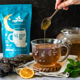 Aprika Life Sleep Tea for Bedtime Relaxation & Stress Relief - Natural Caffeine-Free Herbal Nighttime Tea with Chamomile, Lavender, Mint & Hibiscus