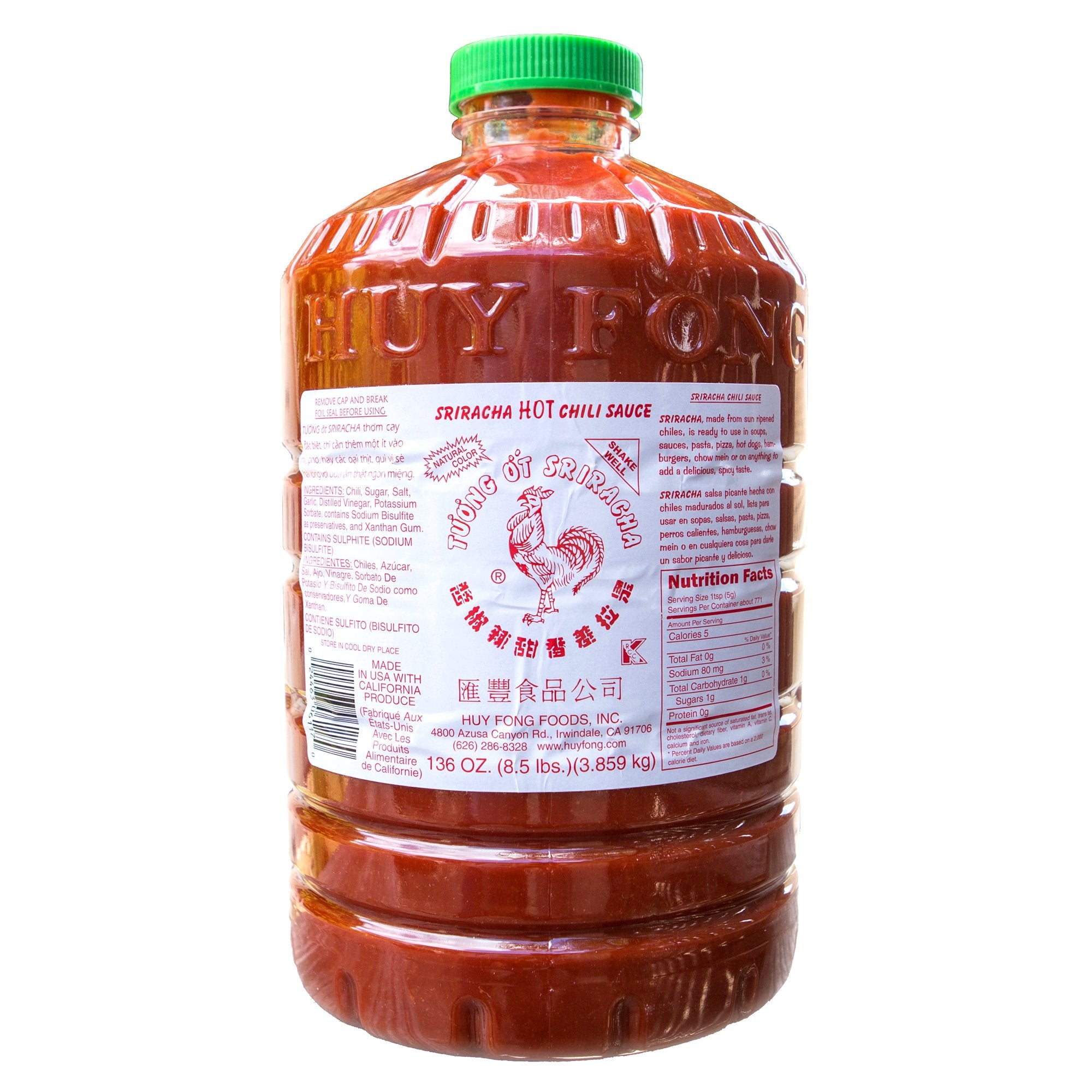 Huy Fong Sriracha, 8.5 Pound (3-Pack)
