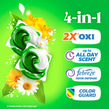 Gain Flings Liquid Washing Detergent Pods, Now with Odor Defense + Color Guard, Original Scent, 4-In-1 Liquid Laundry Detergent Pacs, Clean & Fresh