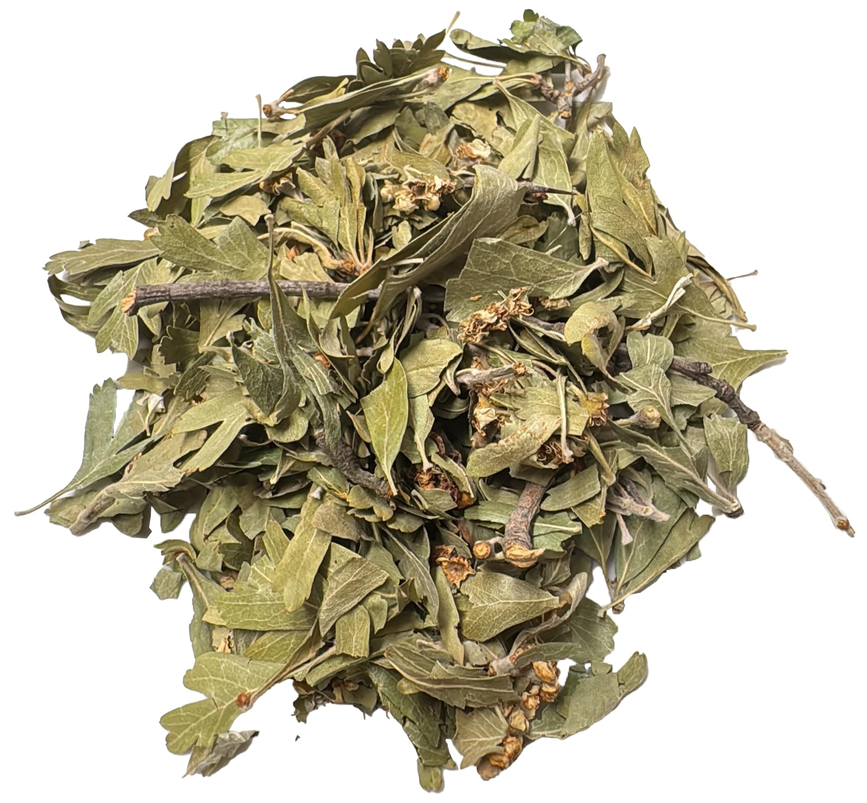 Hawthorn Leaf and Flower Herbal Tea, Mediterranean Dried Hawthorn Herb Imported Lebanon 2 oz (Crataegus azarolus)
