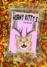 Horny Kitty Spicy Trail Mix - Cat Lover Stocking Stuffers - Cat Stuff - Nuts Gift Basket - Cajun Trail Mix - Funny Cat Themed Gifts - Cat People