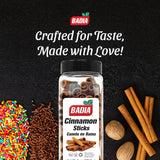 Badia Cinnamon Sticks 8 oz - Sweet and Warm Aromatic Whole Cinnamon Spice - Natural, Gluten Free, Kosher, and No MSG