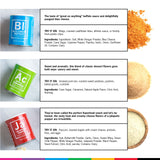 Spiceology - Popcorn Seasoning Variety Pack - 6 Gourmet Popcorn Spices & Seasonings - Apple Cinnamon, Bleu Cheese Buffalo, Jalapeño Popper, Pizza
