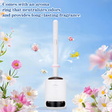 PeiTuSengJin Disposable Toilet Cleaning System,with 32 Refill Heads and Holder,3 Fragrant Tablet, Toilet Wand Kit,Toilet Brush and Holder Set (1+32)