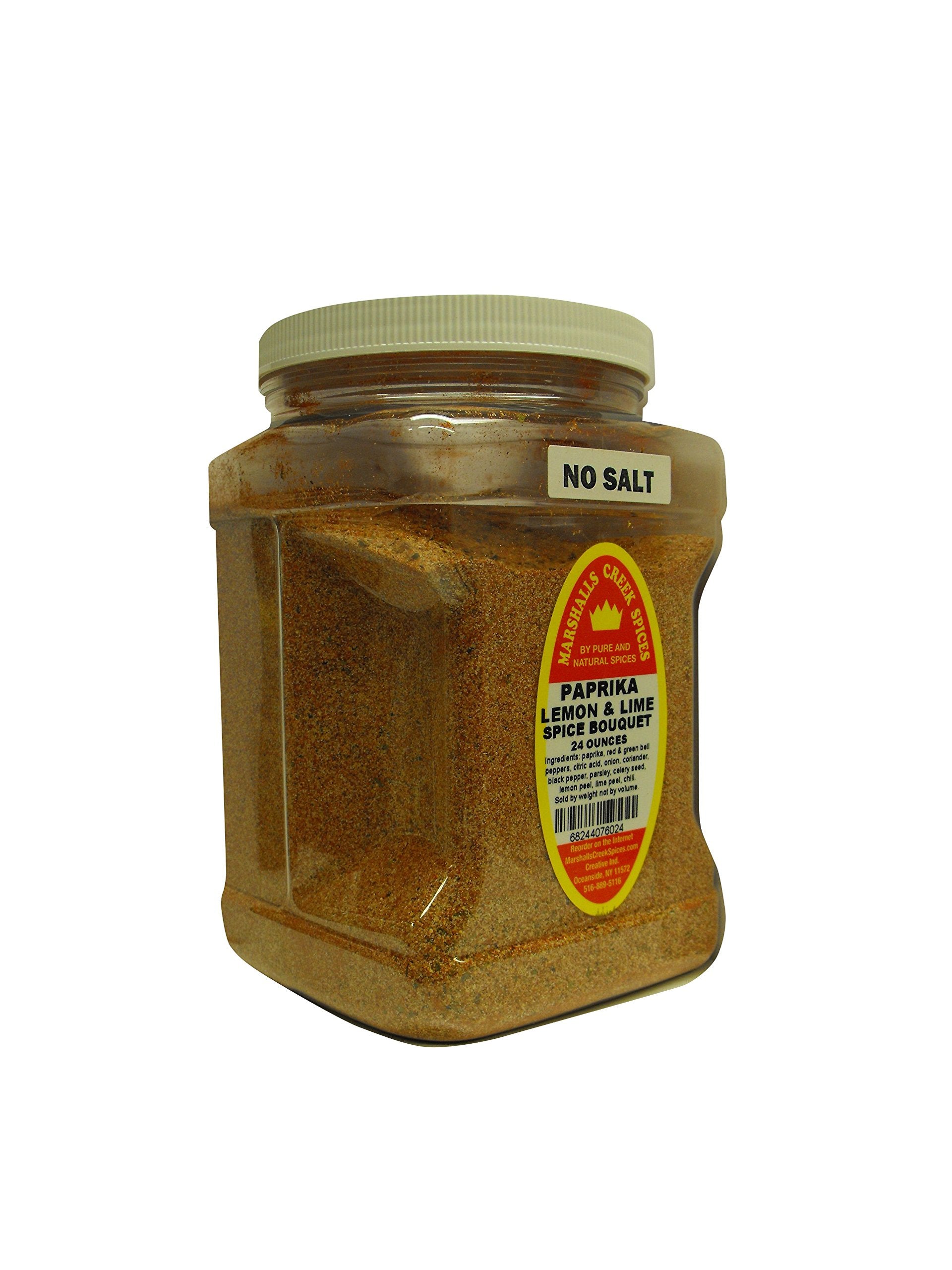 Family Size Marshalls Creek Spices Paprika Lemon & Lime Spice Bouquet No Salt Seasoning, 24 Ounce …