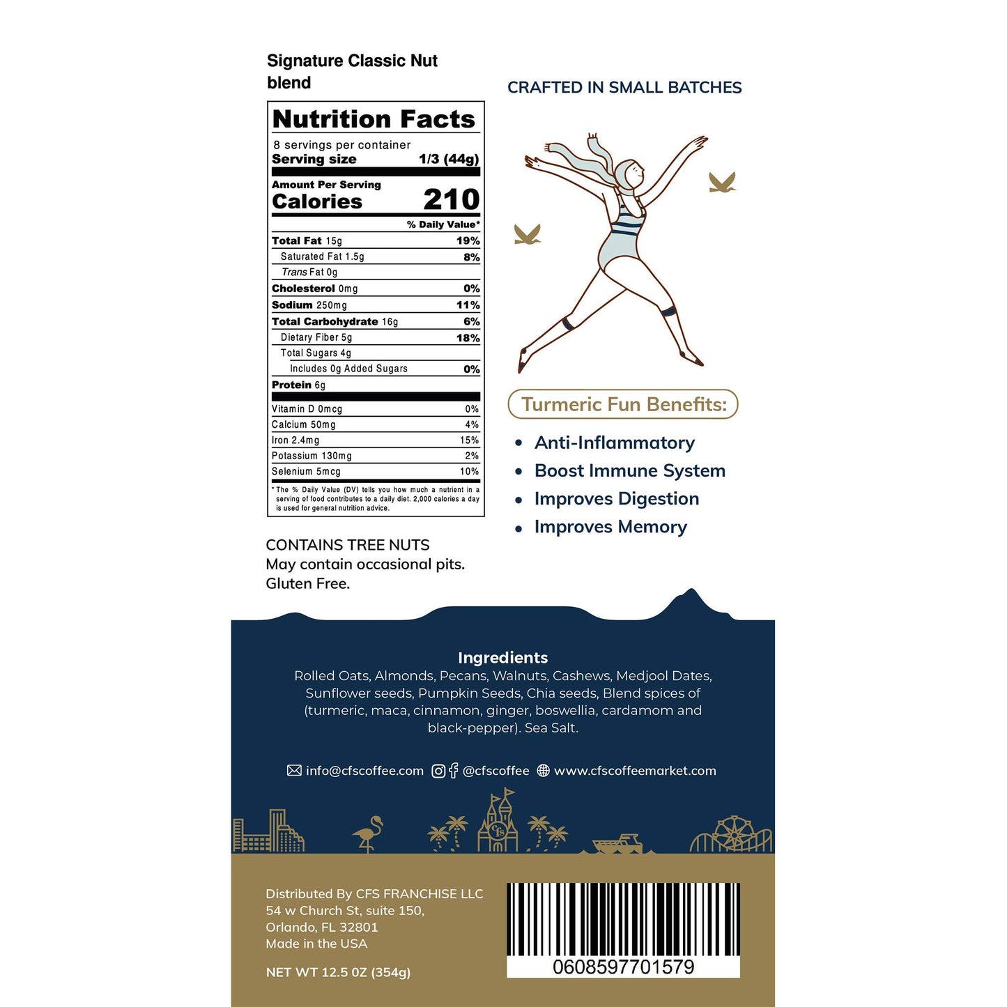 CFS GRANOLA, GLUTEN FREE PLANT-BASED, NON GMO 12 OZ (GOLDEN MYLK)
