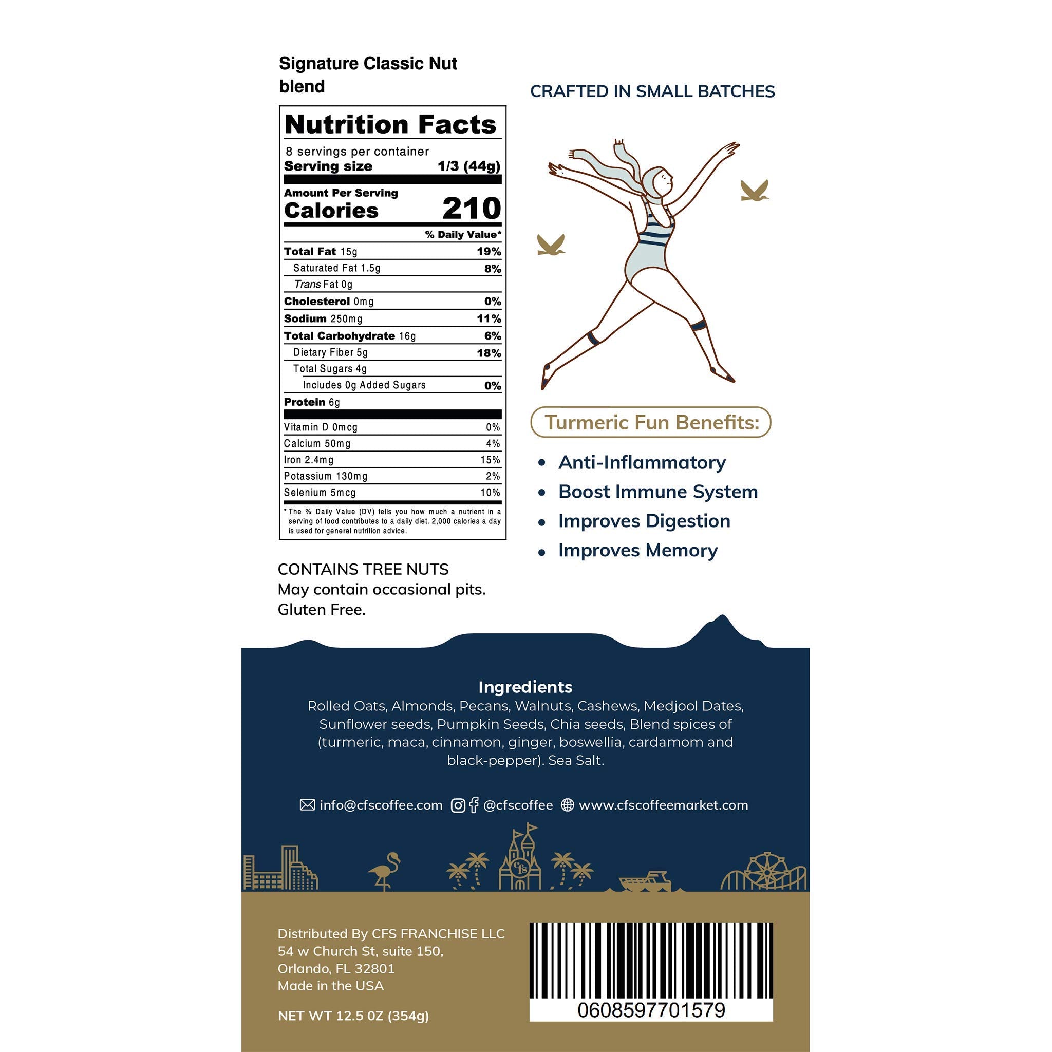 CFS GRANOLA, GLUTEN FREE PLANT-BASED, NON GMO 12 OZ (GOLDEN MYLK)