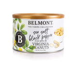 Belmont Peanuts Gourmet Sea Salt and Black Pepper Flavored Virginia Peanuts, 25 oz (1 Pack) - Only 4 Simple Ingredients, No Preservatives, 7g Protein