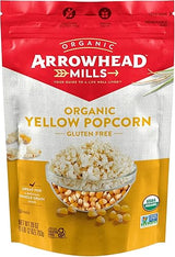 Arrowhead Mills Organic Yellow Popcorn, 28 oz Bag (Pack of 6)