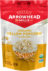 Arrowhead Mills Organic Yellow Popcorn, 28 oz Bag (Pack of 2)