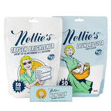Nellie’s Complete Laundry Bundle - Concentrated Laundry Soda (50 Loads), Oxygen Brightener (50 scoops) & WOW Stick Stain Remover